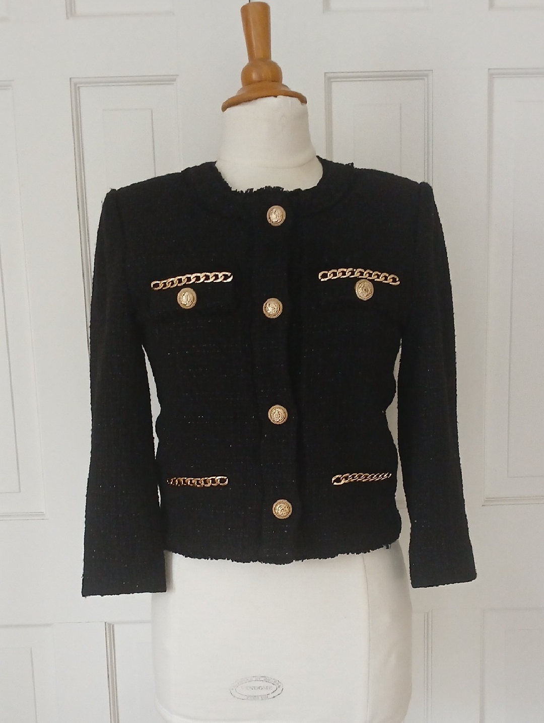 Generation Love Kristen Tweed Jacket Black